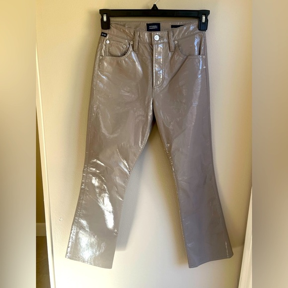 Citizens of Humanity's high-waisted Isola pants NEW Retail $448 patent leather - Picture 5 of 12